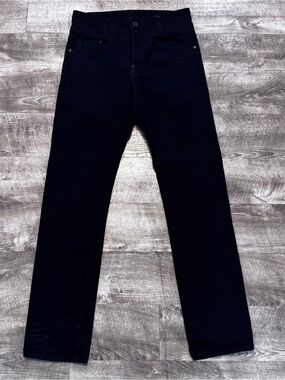 G-Star New Radar Slim Dark Denim Straight Leg Button Fly Jeans Mens Sz. 32x34